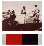 Franz Stauffenberg, Seulls (2-teilig), Gelatinesilberabzug und Öl auf Leinwand