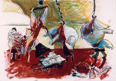Ohne Titel by Norbert Tadeusz, Gouache auf Papier, sold Jun 2015