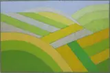 Gerhard Taubert, Ohne Titel (Landschaft), Acryl auf Karton