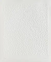 Schnee by Günther Uecker, Prägedruck auf Papier, sold Jun 2015
