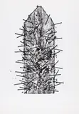 Ohne Titel by Günther Uecker, Papier, sold Jun 2015