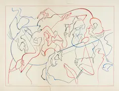 Jan Voss, Ohne Titel, Lithografie auf Papier
