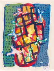 Ohne Titel by Markus Lüpertz, Gouache auf Papier, sold Jun 2015