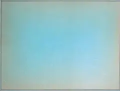 Raimer Jochims, Ohne Titel (grüne Fläche, No.23), Öl auf Hartfaser