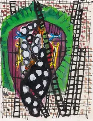 Ohne Titel by Markus Lüpertz, Gouache auf Papier, sold Jun 2015