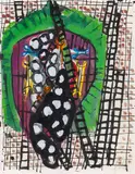 Markus Lüpertz, Ohne Titel, Gouache auf Papier