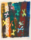 Markus Lüpertz, Ohne Titel, Gouache auf Papier