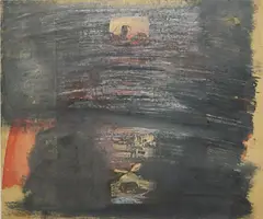Julia Lohmann, Ohne Titel, Öl auf Fotokopie