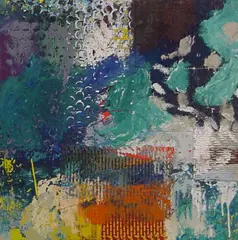 Juan Gopar, Ohne Titel, Acryl auf Leinwand, auf Holz aufgezogen