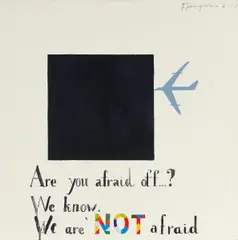 Are You Afraid Off? by Pavel Pepperstein, Acryl auf Leinwand, sold Jun 2015