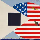 Pavel Pepperstein, American Whale and Black Square, Acryl auf Leinwand