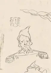 Ohne Titel by Neo Rauch, Tusche und Kohle auf Papier, sold Jun 2015