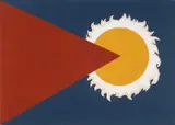 Pavel Pepperstein, Ohne Titel (Red Triangle and the sun) (Aus der Serie Either - Or)