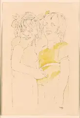 Happy Birthday, Two Children by Andy Warhol, Handkolorierte Lithografie auf Papier, sold Jun 2015