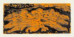 Den Leut wecken by Jörg Immendorff, Linoldruck auf Papier, sold Jun 2015
