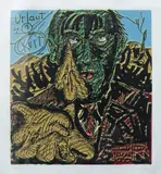 Jörg Immendorff, Ohne Titel, Linolschnitt auf Papier