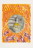 Jörg Immendorff, Ohne Titel, Linoldruck auf Papier
