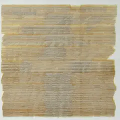 Milan Mölzer, Partitura, Tinte auf Pergamentpapier, mehrere Schichten übereinander geklebt, geschnitten