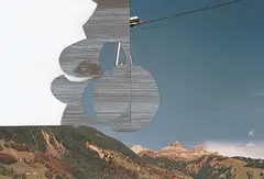 Anna Vogel, Bergbahn I, Inkjet Print, Lack und Acryl auf Papier