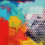 Juan Gopar, Ohne Titel, Acryl auf Leinwand, auf Holz aufgezogen