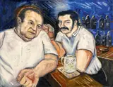 Ohne Titel by Jörg Immendorff, Öl auf Leinwand, sold Jun 2015