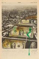 Ohne Titel by Wolf Vostell, Mischtechnik auf Papier, sold Jun 2015