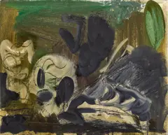 Ohne Titel by Per Kirkeby, Öl auf Leinwand, sold Jun 2015