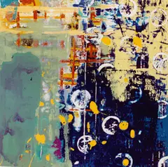 Ohne Titel by Juan Gopar, Acryl auf Leinwand, auf Holz aufgezogen, sold Jun 2015