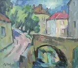 Fritz Kohlstädt, In Soulaines III, Frankreich, Öl auf Leinwand