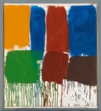Markus Lüpertz, Ohne Titel (Berlin), Eitempera auf Sperrholz