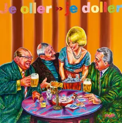 Ulli Maier, Exorzitie: "Je oller je doller", Acryl auf Holz