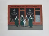 Jan Balet, Ohne Titel (Cordonnerie Economique), Lithografie auf Papier