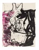 Georg Baselitz, Ohne Titel, Gouache und Tusche auf Papier