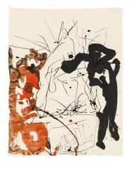 Ohne Titel by Georg Baselitz, Gouache und Tusche auf Papier, sold Jun 2015