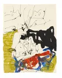 Georg Baselitz, Ohne Titel, Gouache und Tusche auf Papier