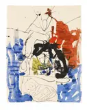 Georg Baselitz, Ohne Titel, Gouache und Tusche auf Papier