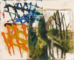 Ohne Titel by Markus Lüpertz, Öl auf Leinwand, sold Jun 2015