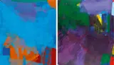 David Flynn, Ohne Titel (2-teilig), Acryl auf Leinwand
