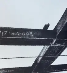 Ludwig Bette, T-Träger, Acryl auf Leinwand