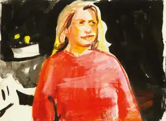 Manuela Wossowski, Konvolut von 6 Arbeiten, Gouache auf Papier