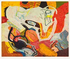 Maja Ott, Ohne Titel (3 Blätter aus einer Serie mit 4 Arbeiten: Blatt 1,3,4), Farbradierung auf Papier