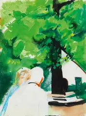 Manuela Wossowski, Konvolut von 10 Arbeiten, Gouache auf Papier
