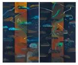 Ludger Gerdes, Ohne Titel (Diptychon No.7), Acryl auf Leinwand
