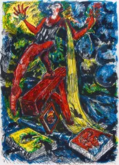 Ohne Titel by Jörg Immendorff, Linoldruck auf Papier, sold Jun 2015