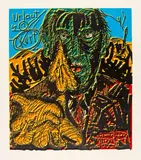 Jörg Immendorff, Ohne Titel, Linoldruck auf Papier
