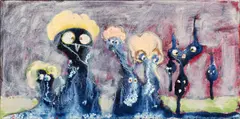 Daniel Richter, Ohne Titel, Öl auf Leinwand