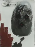 Walter Dahn, Ohne Titel (Ovaler Kopf mit Augen)