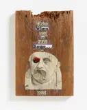 Dash Snow, When In Rome, Collage auf Holz