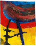 Birgit Ramsauer, Unwetter (3 Arbeiten), Acryl, Sand, Pastell und Stifte auf Papier