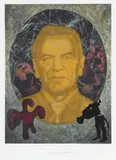 Jörg Immendorff, Kanzlerportrait, Papier